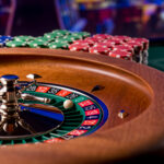 Roulette table close up at the Casino