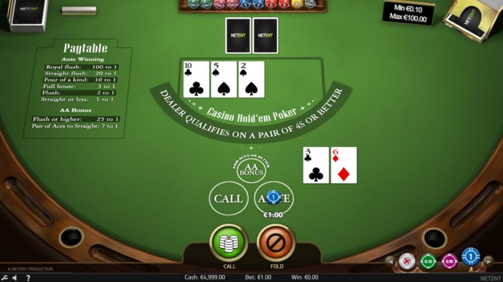Casino Hold'em Poker